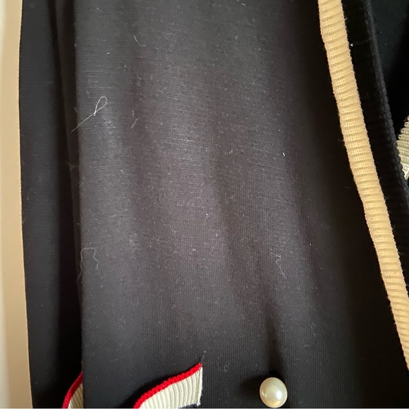 Zara knit black pearl button relaxed fit dress - Picture 7 of 11